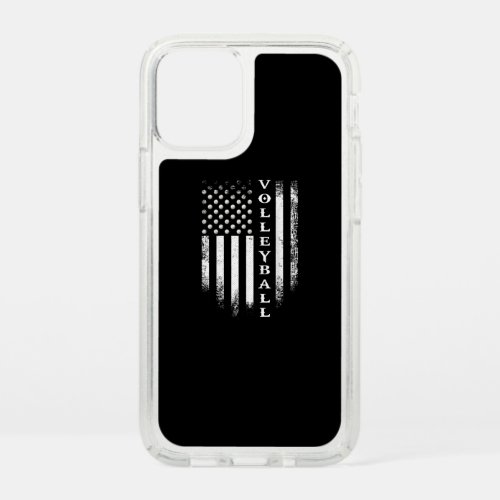 Vintage USA American Flag Volleyball Distressed Speck iPhone 12 Mini Case