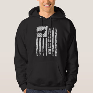 Vintage USA American Flag World's Best Corgi Mom S Hoodie