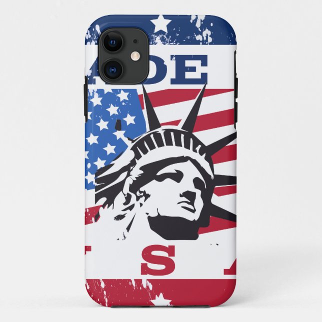 Vintage USA Badge Case-Mate iPhone Case (Back)