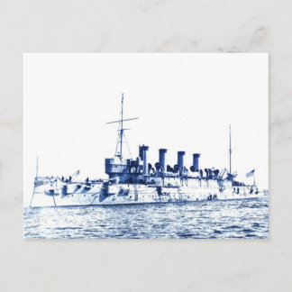 Vintage USA Battleship Postcard