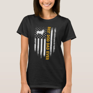 Vintage Usa Best Welsh Corgi Dog Dad Ever American T-Shirt