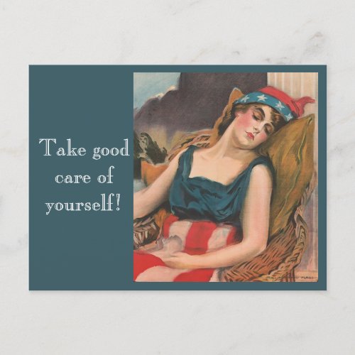 Vintage USA encouragement Postcard