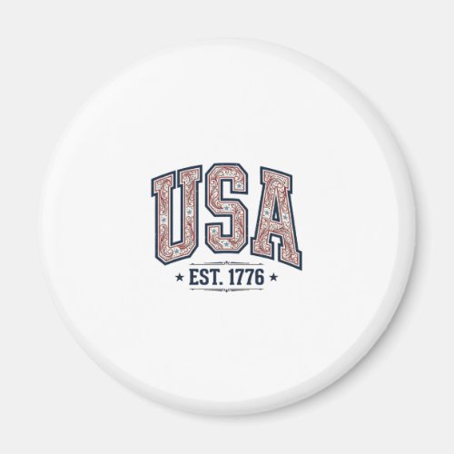 Vintage USA Est 1776 Patriotic Engraving Shirt_1 Magnet