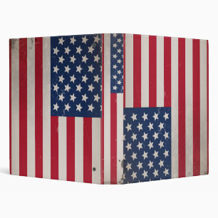 Vintage USA Flag Binder