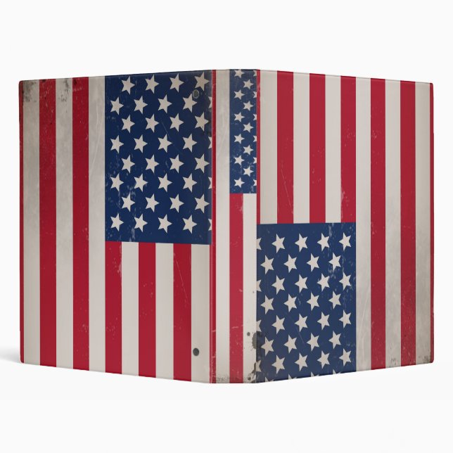 Vintage USA Flag Binder (Background)