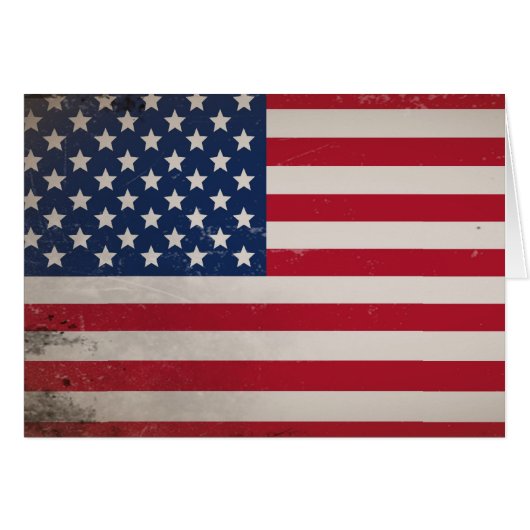 Vintage USA Flag Cards (Front Horizontal)