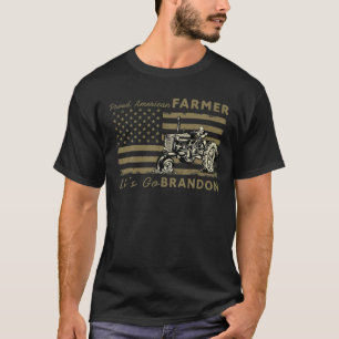 Vintage USA Flag Impeach Biden Anti Liberal Jokes T-Shirt