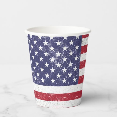 Vintage USA Flag Patriotic American Red White Blue