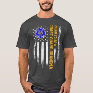 Vintage USA Flag Proud To Be A Coast Guard Veteran T-Shirt
