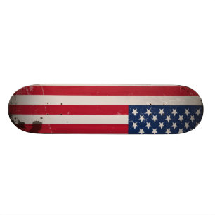 Vintage USA Flag Skateboard Deck
