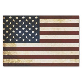 Vintage Usa Flag  Tissue Paper by colorfulworld at Zazzle