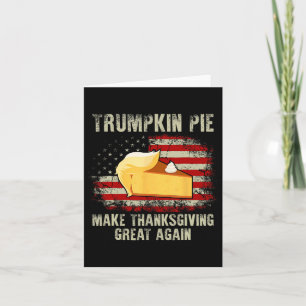 Vintage Usa Flag Trumpkin Pie Make Thanksgiving Gr Card