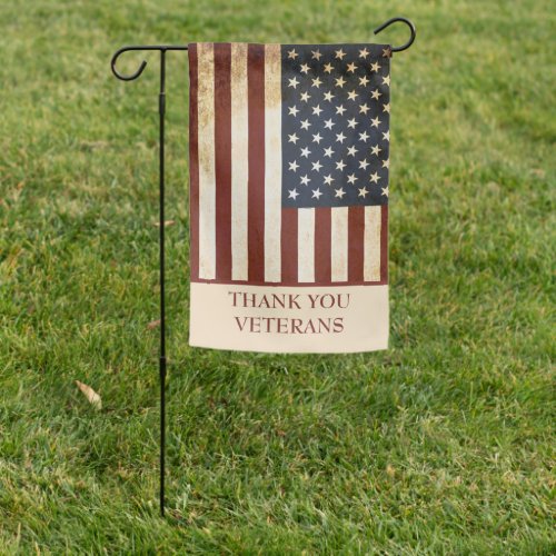 Vintage USA Flag Veterans Day Thank You