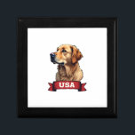 Vintage USA Golden Retriever Engraving Shirt 4 Gift Box<br><div class="desc">Vintage USA Golden Retriever Engraving Shirt 4</div>