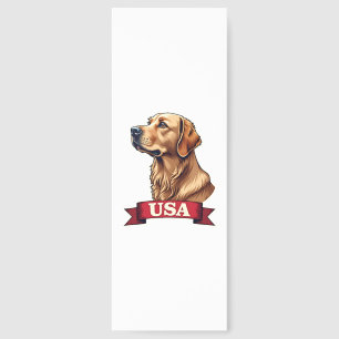Vintage USA Golden Retriever Engraving Shirt Bookmarks