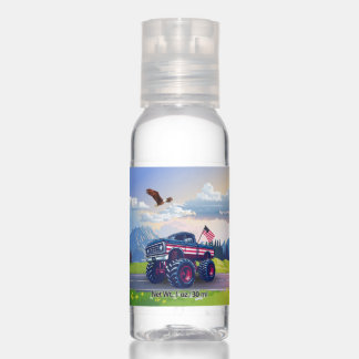 Vintage, USA monster truck Hand Sanitizer