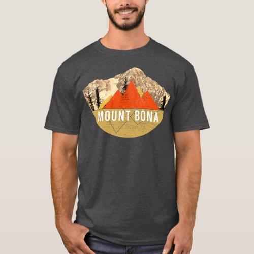 Vintage USA Mountain Hiking Mount Bona  T_Shirt