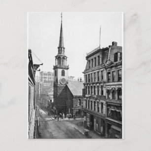 Vintage USA, Old South Meeting House, Boston Postcard
