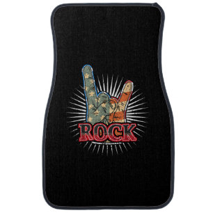 Vintage USA Rock - Band Concert Poster 70s 80s Car Floor Mat