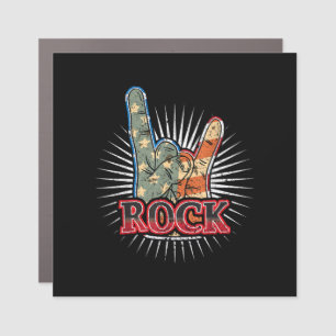 Vintage USA Rock - Band Concert Poster 70s 80s Car Magnet