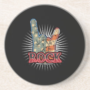 Vintage USA Rock - Band Concert Poster 70s 80s Coaster