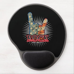 Vintage USA Rock - Band Concert Poster 70s 80s Gel Mouse Pad