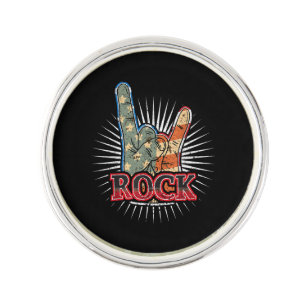 Vintage USA Rock - Band Concert Poster 70s 80s Lapel Pin