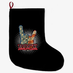 Vintage USA Rock - Band Concert Poster 70s 80s Large Christmas Stocking