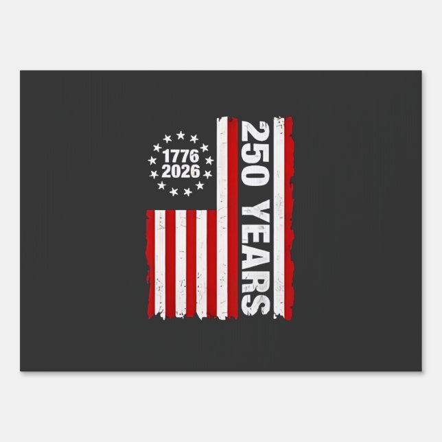 Vintage USA Semiquincentennial 250th Anniversary  Sign (Front)