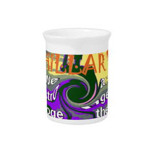 Vintage USA Stronger Together Abstract Art Print Pitcher