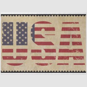 vintage usa tissue paper