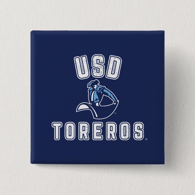 Vintage USD Toreros Button (Front)