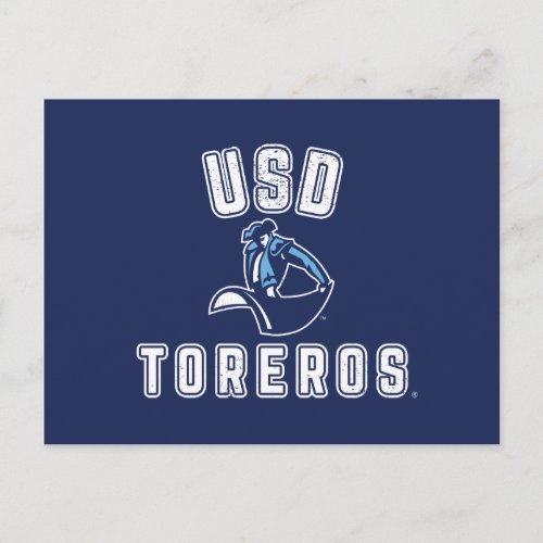 Vintage USD Toreros Postcard