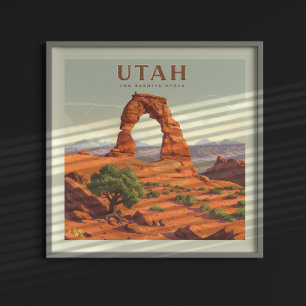 Vintage Utah Poster