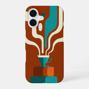 Vintage V60 Coffee Pour iPhone 16 Case