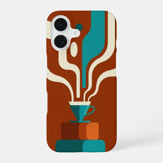 Vintage V60 Coffee Pour iPhone Case (Back)