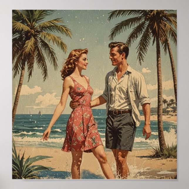 Vintage vacation poster (Front)