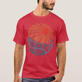 Vintage Vacay Squad Funny Retro 70s Beach Matching T-Shirt