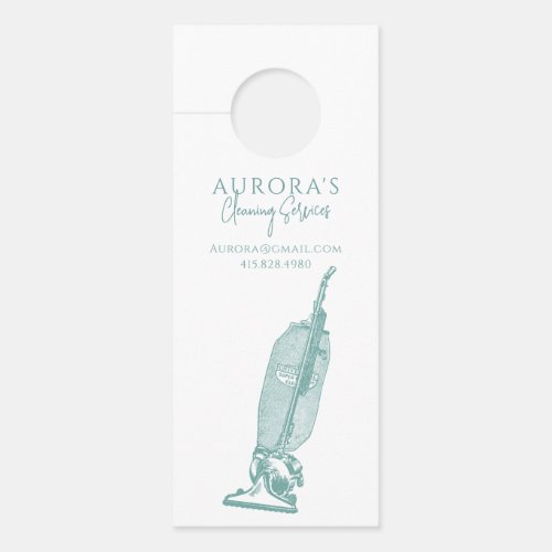 Vintage Vacuum House Cleaning Maid Door Hanger