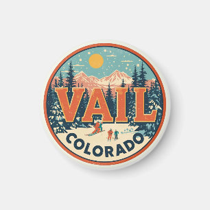 vintage Vail colorado outdoor summer souvenirs Magnet