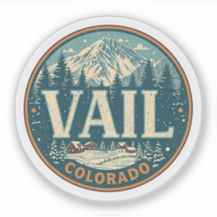 vintage Vail colorado outdoor summer souvenirs Sticker