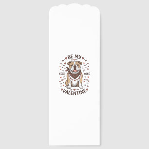 Vintage Valentine Bulldog XOXO Shirt Design_1 Bookmarks