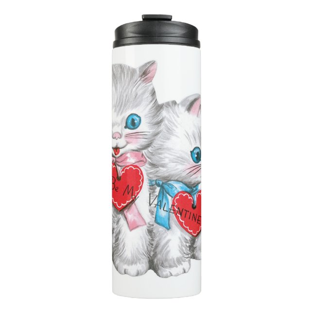 Vintage Valentine custom name tumbler (Front)