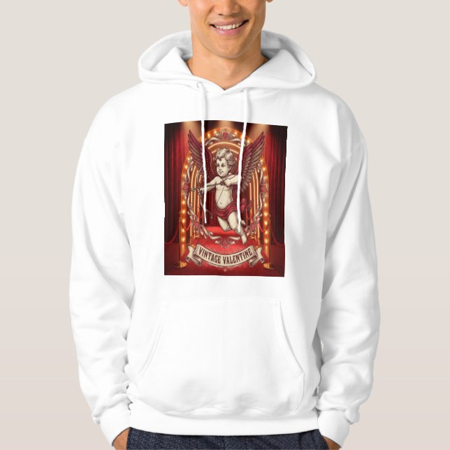 Vintage Valentine Day  Hoodie (Front)