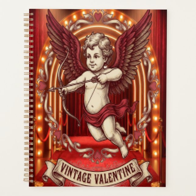 Vintage Valentine Day  Planner (Front)