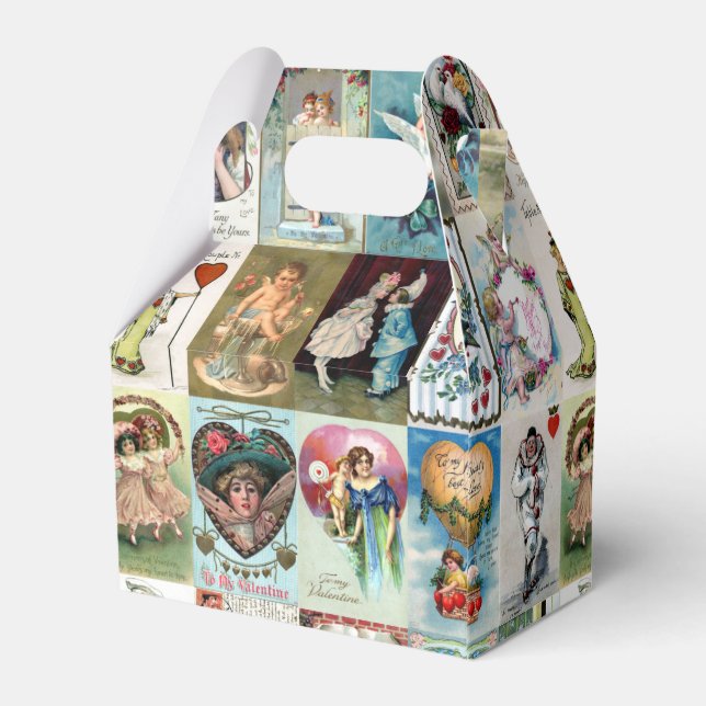 Vintage Valentine Favor Boxes (Back Side)