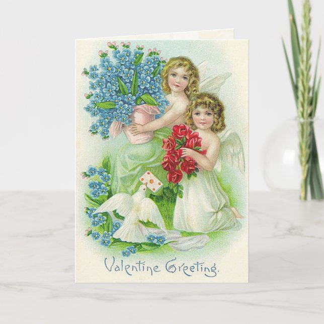 Vintage Valentine Greeting Card (Front)