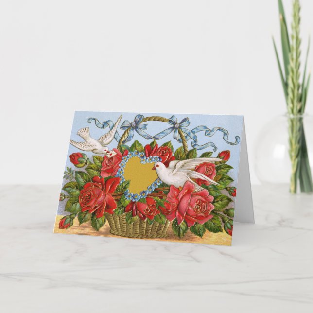 Vintage Valentine Greeting Card (Front)