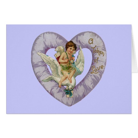 Vintage Valentine Heart Card (Front Horizontal)