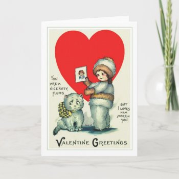 Vintage Valentine Holiday Card by Vintagearian at Zazzle